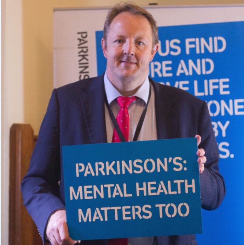 Toby at the launch of the APPG on Parkinson’s report, Mental Health Matters Too