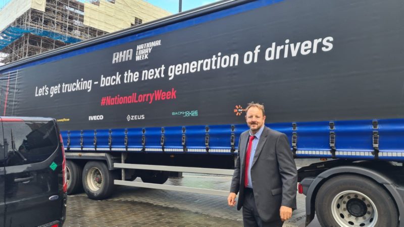 Toby Perkins MP at the Road Haulage Association (RHA) event in Parliament