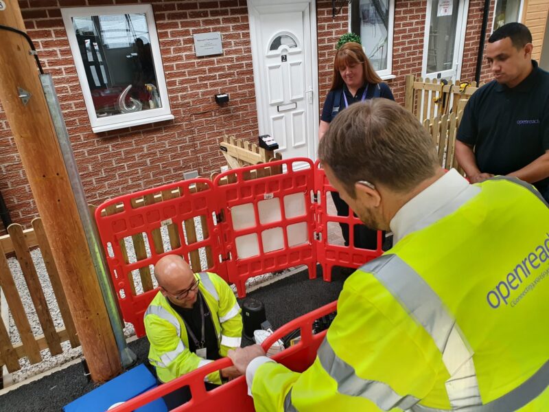 Toby was shown some of the training that apprentices go through