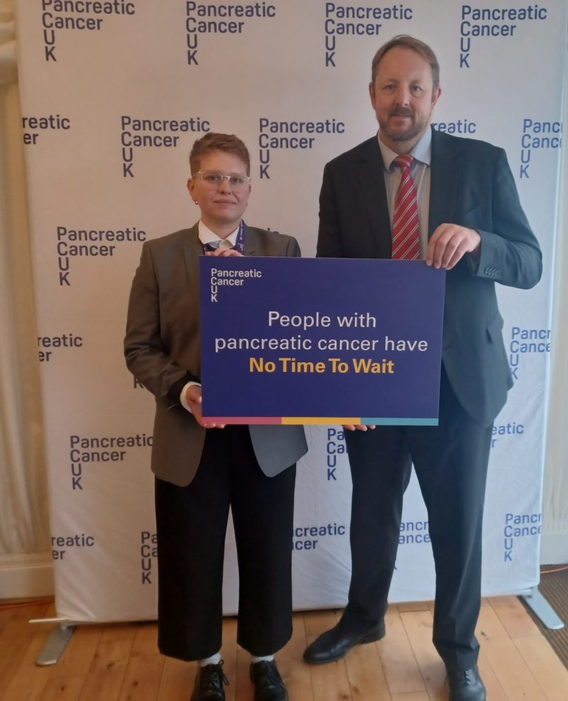 Toby Perkins has given his backing to Pancreatic Cancer UK’s Pancreatic Cancer Awareness Month
