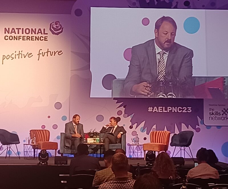 Toby speaking at the AELP conference