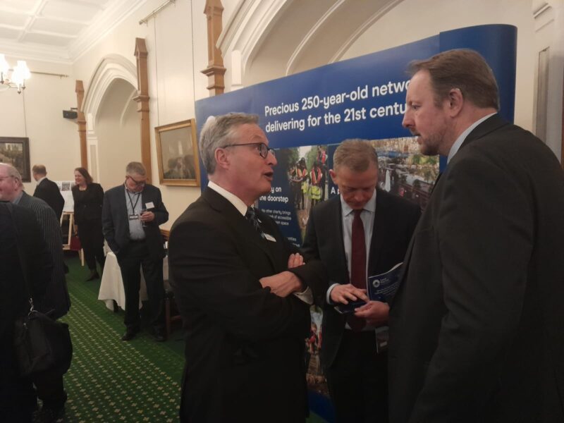 Toby at the Canal and River Trust parliamentary reception