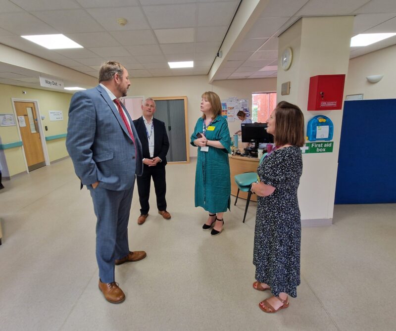Toby visiting Ashgate Hospice last week