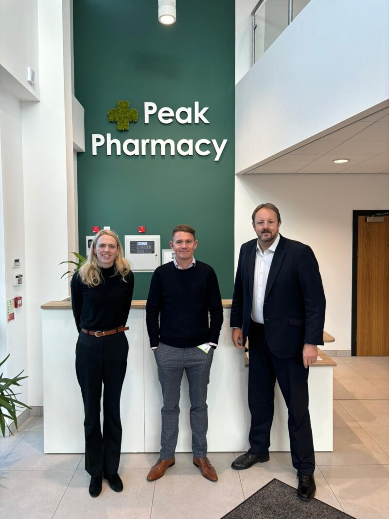 Toby and Louise with Joe Cattee, MD at Peak Pharmacy