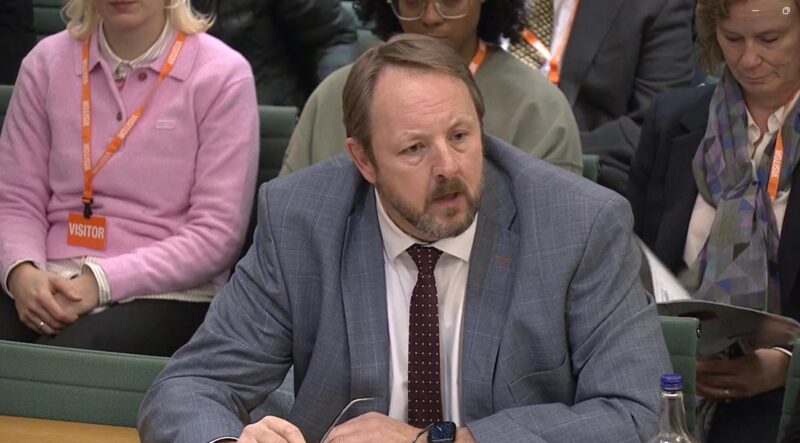 Toby in the hot seat at a unique ‘reverse’ committee hearing in Parliament